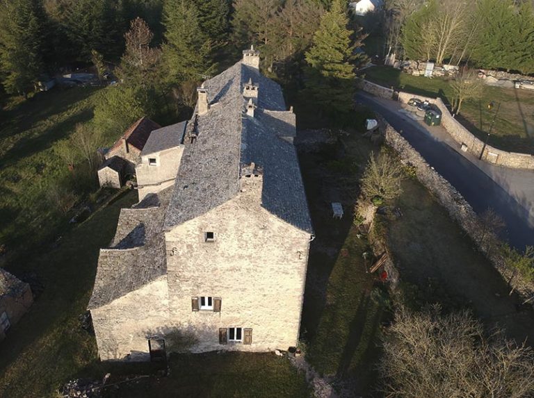 Vue aérienne façade ouest